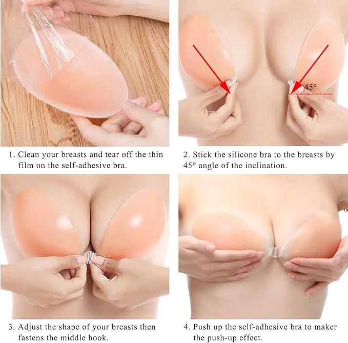 Sujetador Push-Up Invisible Sin Tirantes