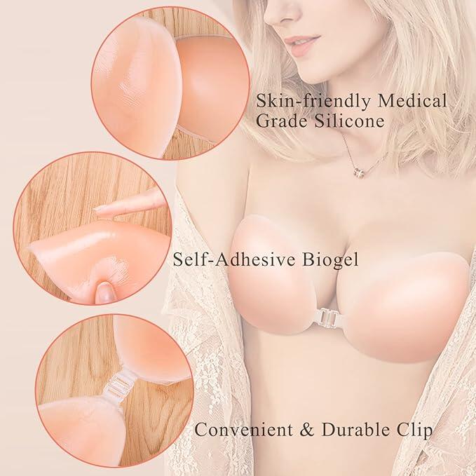 Sujetador Push-Up Invisible Sin Tirantes